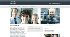 Desktop Screenshot of careers.man.co.uk